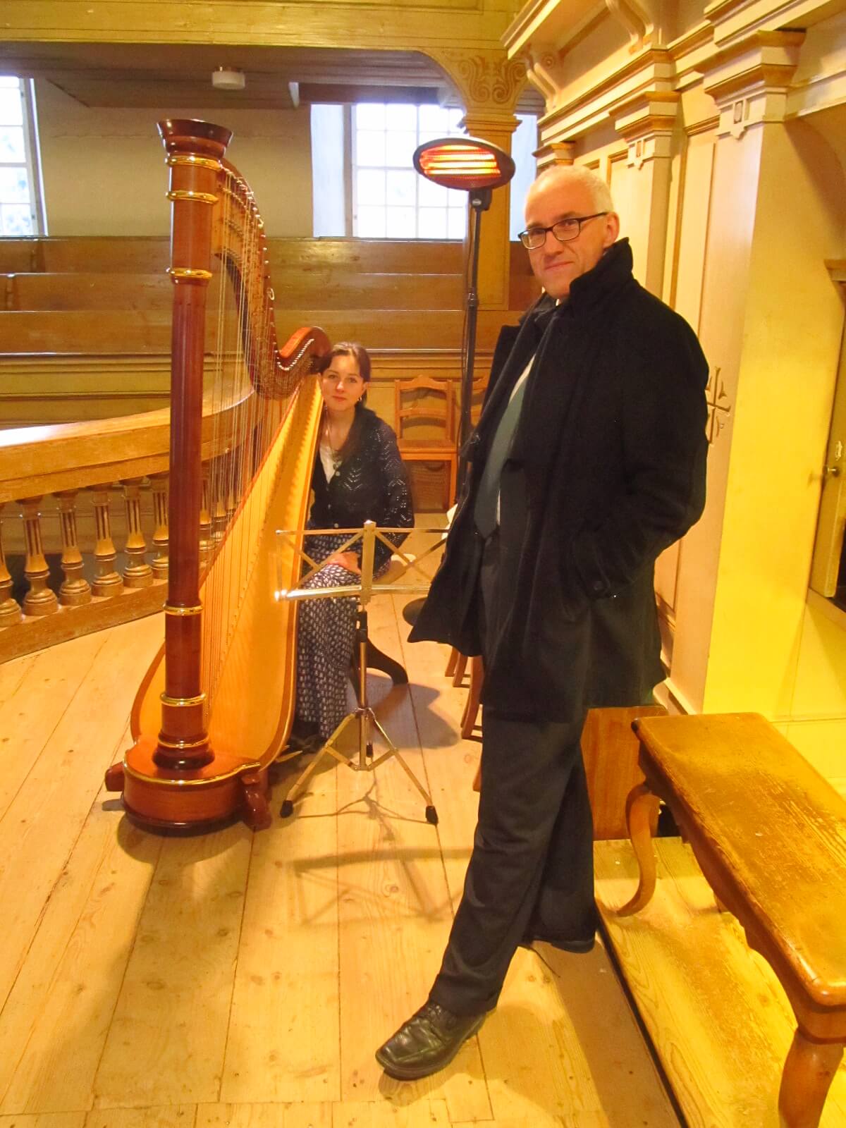 Nachweihnachtliches Konzert in Rüsseina für Orgel+Harfe