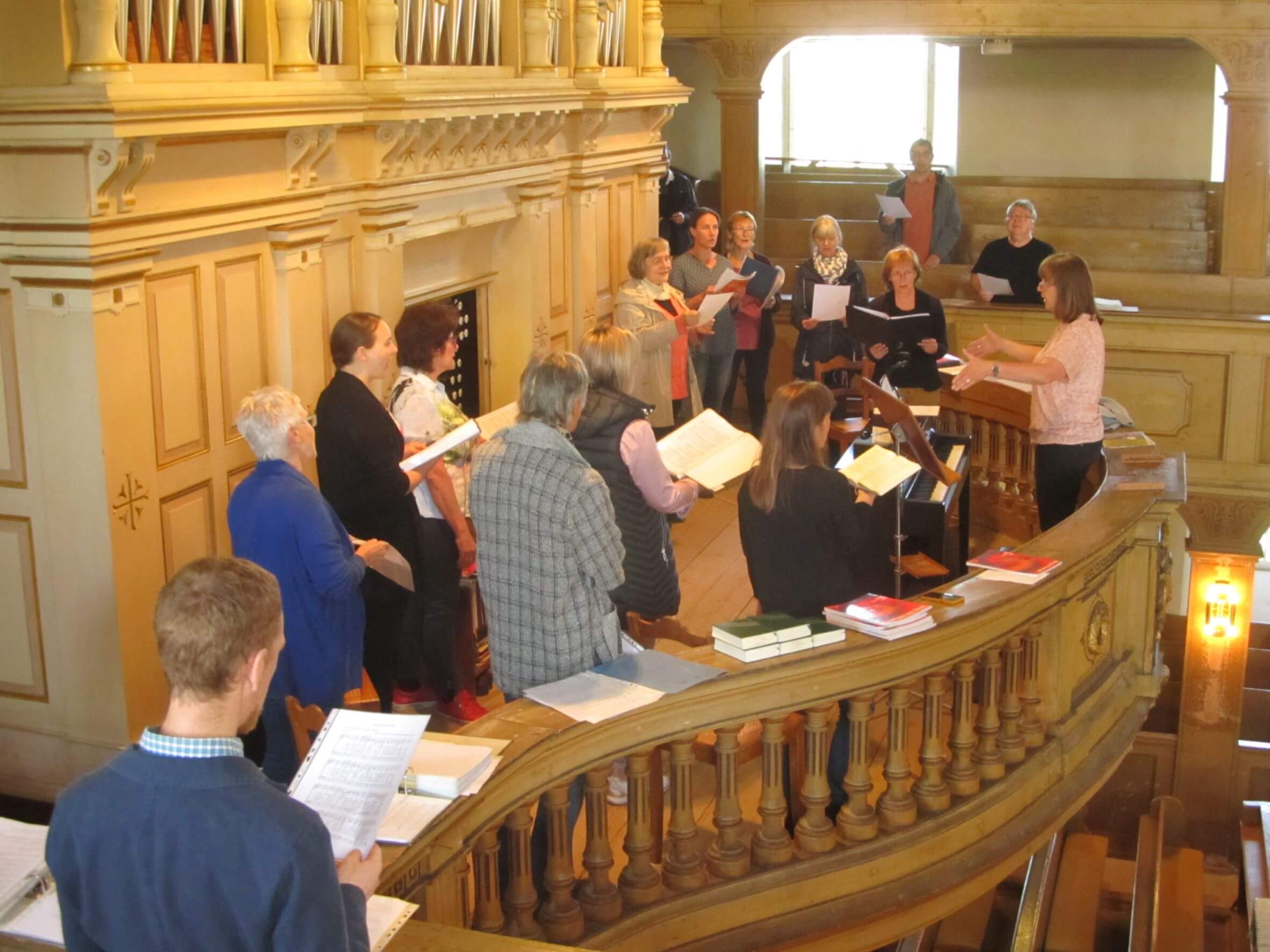 Gemeinsames Singen der Kirchenchöre Rüsseina und Leuben zu Kantate