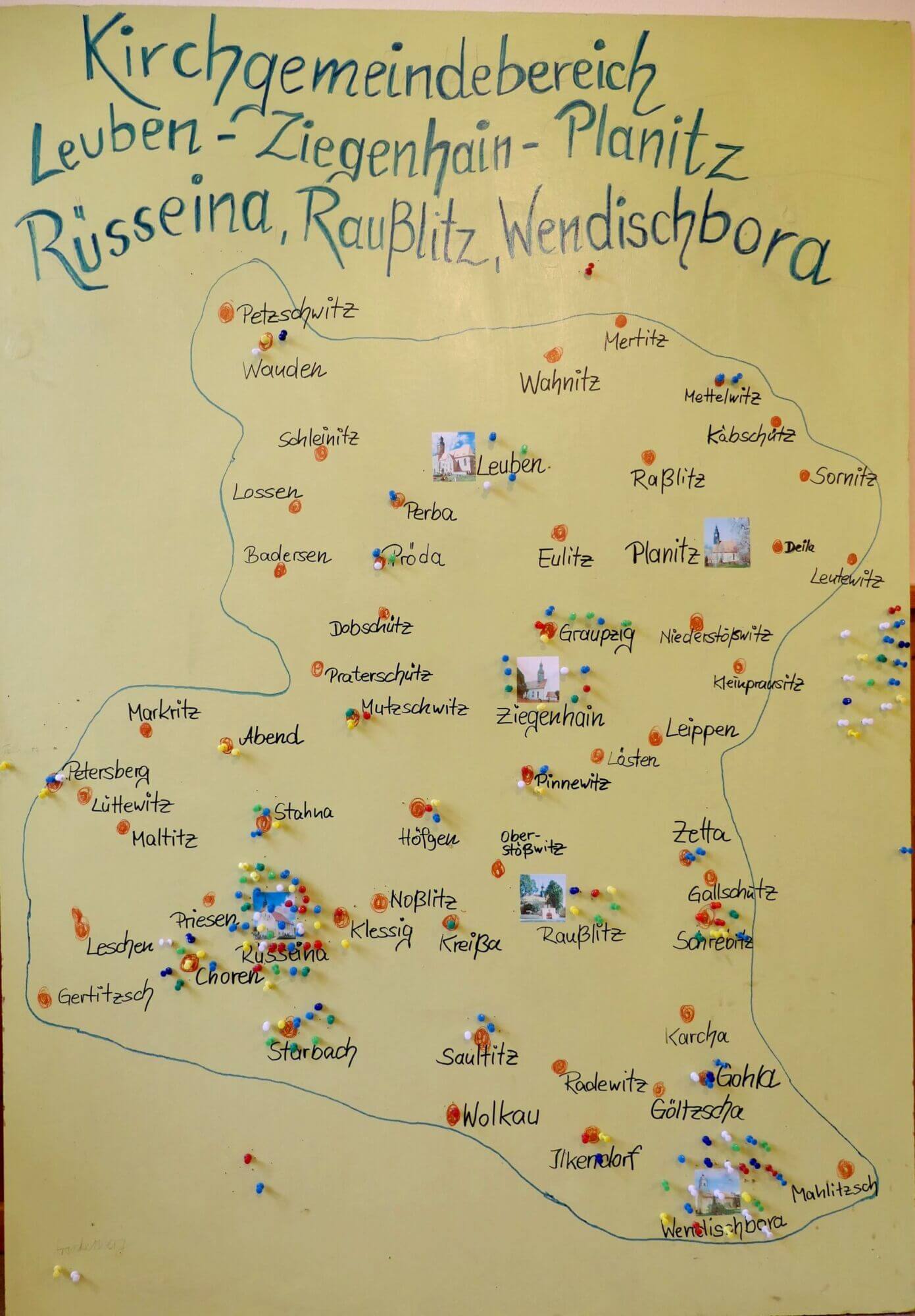 Herkunft der Gäste zum Kirchgemeindefest