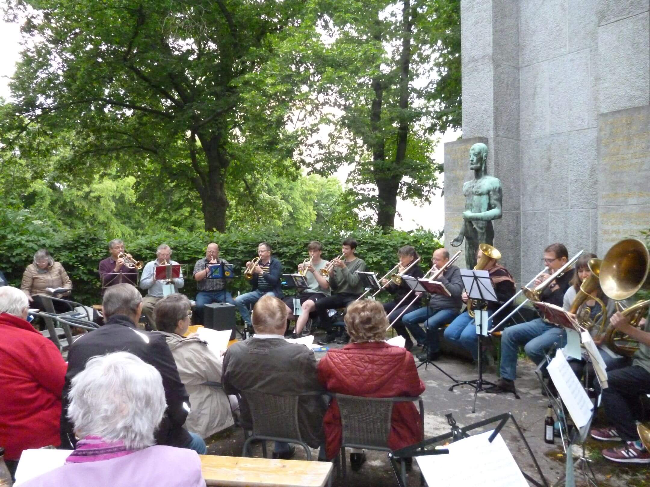 Volksliederblasen 2023 auf der Radewitzer Höhe