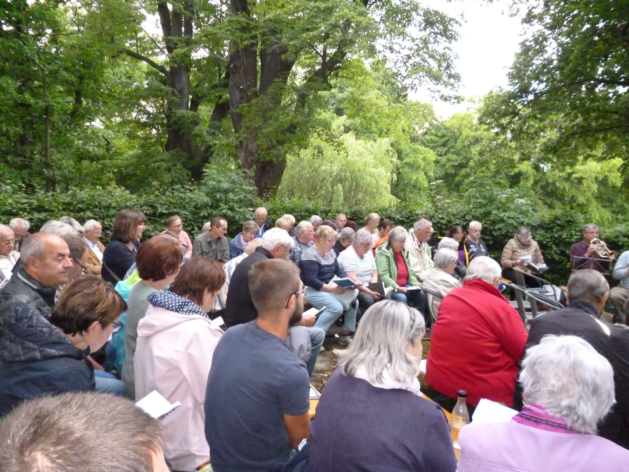 Gäste durften mitsingen beim Volksliederblasen