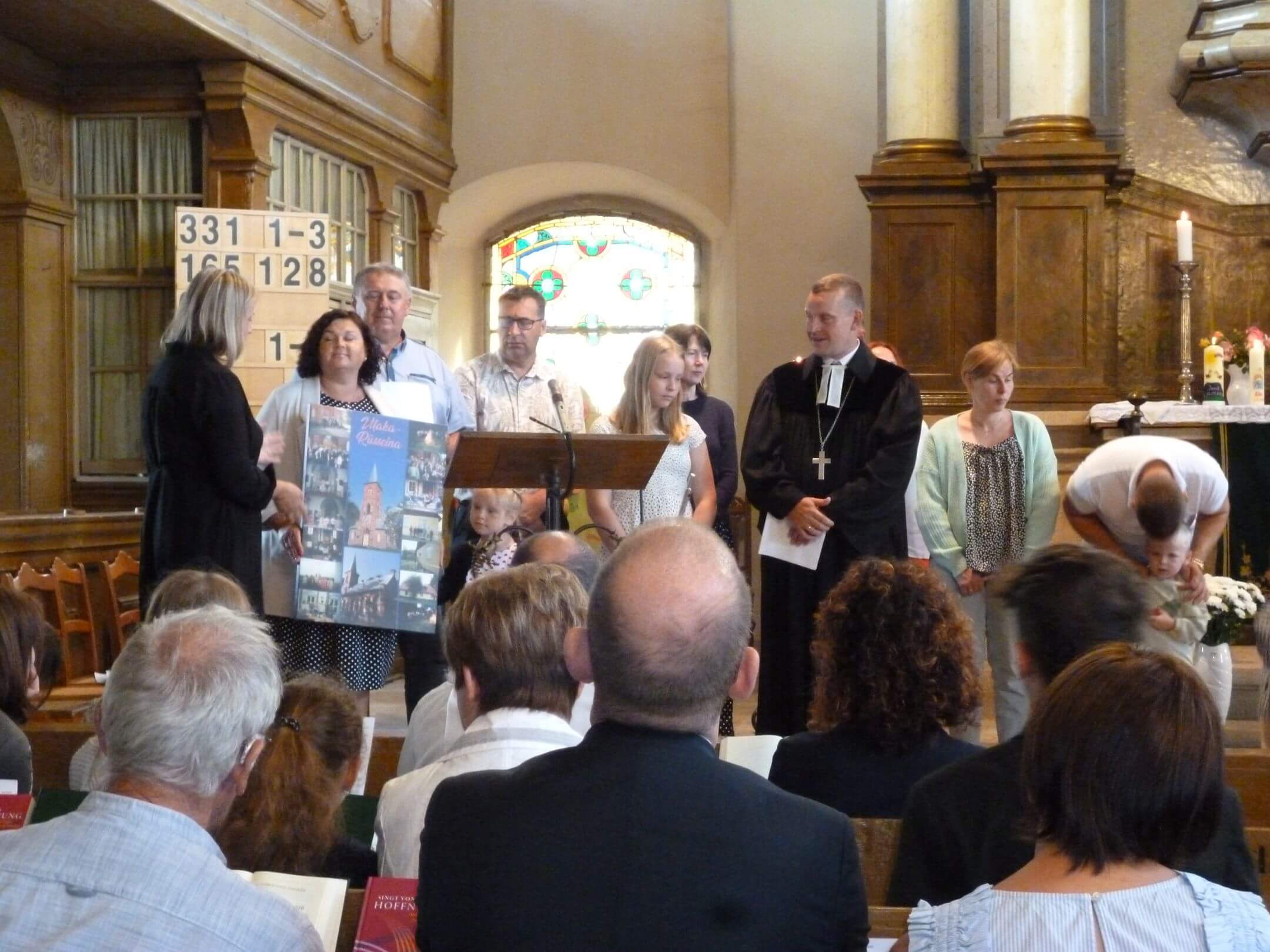 Gottesdienst mit Vertretern unserer lettischen Partnergemeinde