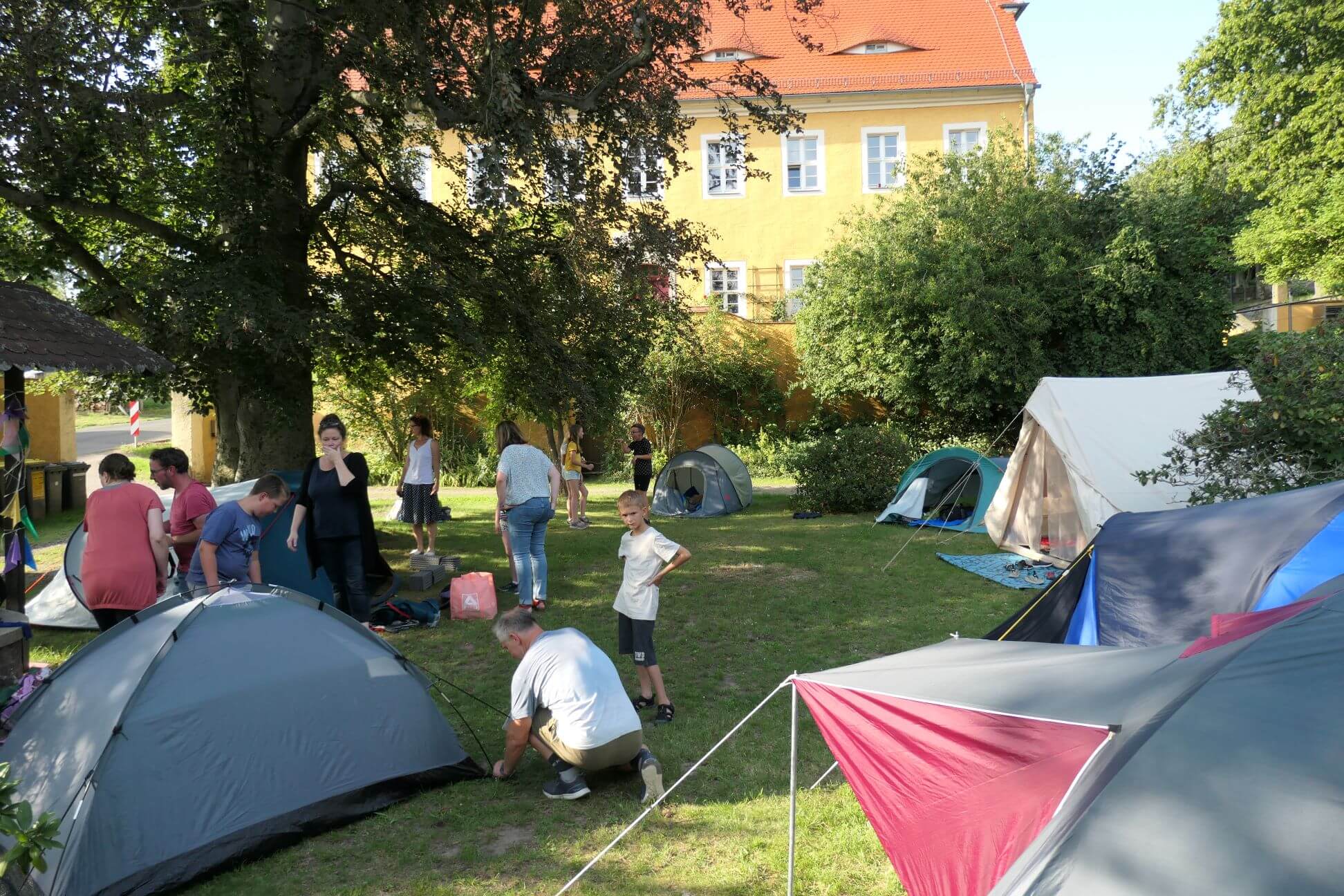 Zelten mit Christenlehre in Rüsseina - Zeltdorf