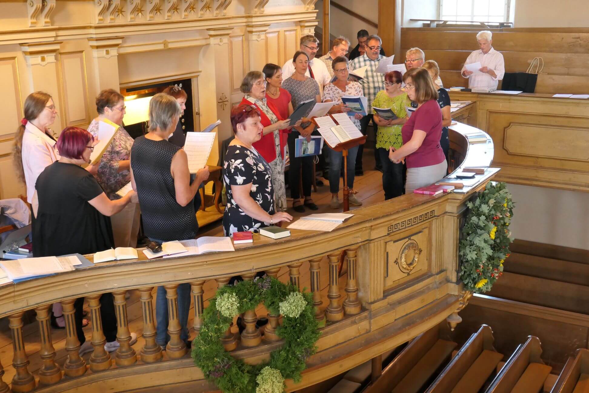 Chor zum Erntedankfest 2023 in Rüsseina