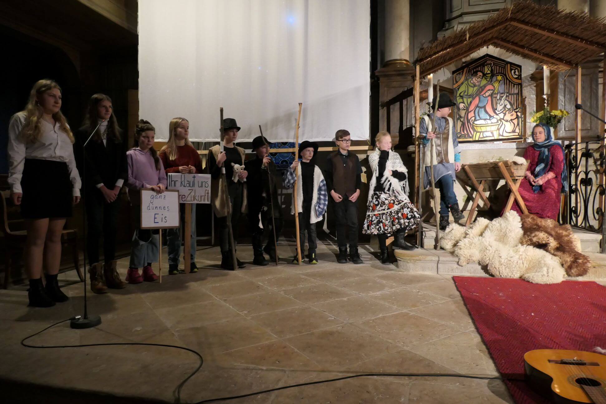 Krippenspiel am Heiligen Abend 2023 in Rüsseina