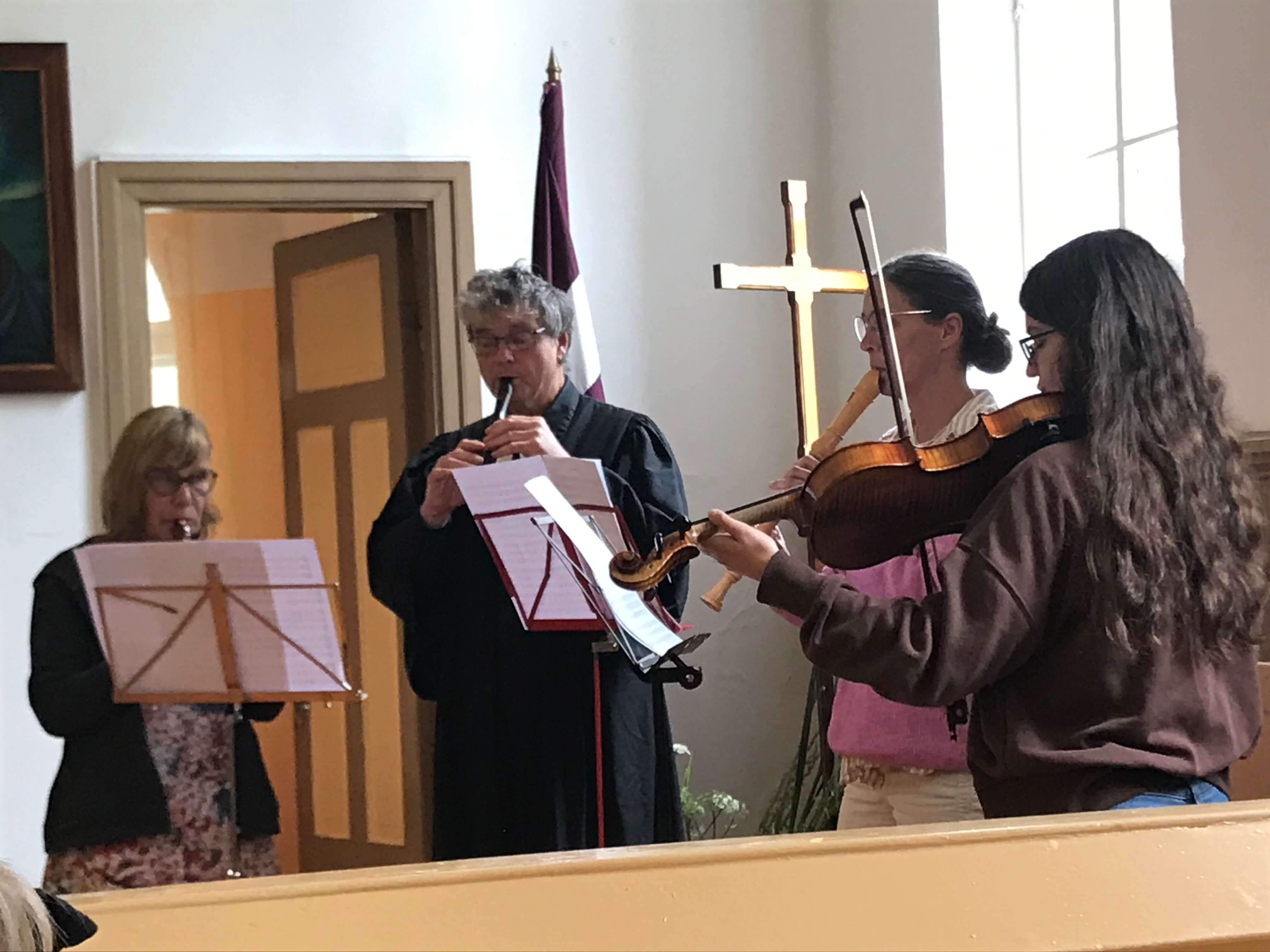 Musikalische Beteiligung der Gäste am Gottesdienst