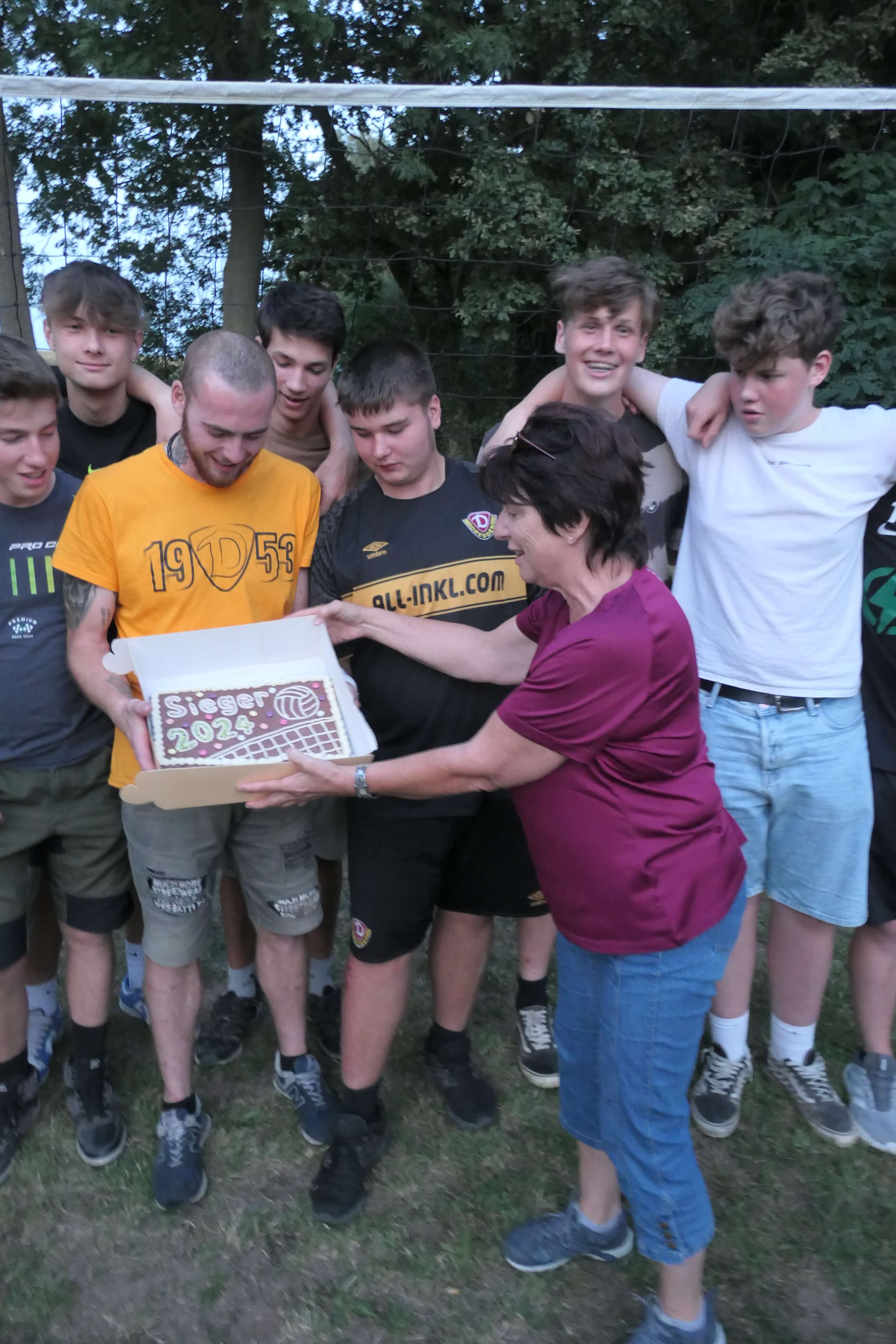 Siegerehrung zum Volleyballturnier