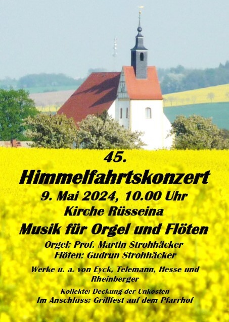 Plakat zum Himmelfahrtskonzert 2024